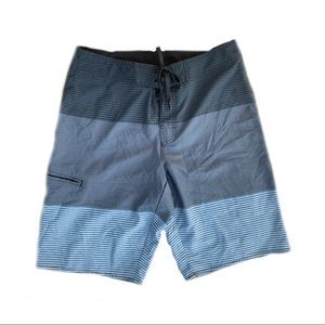 Hang Ten Gray and Blue Swim Trunks